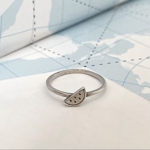Verameat watermelon “vmoji” emoji ring 🍉 sterling silver ring 925 size 6